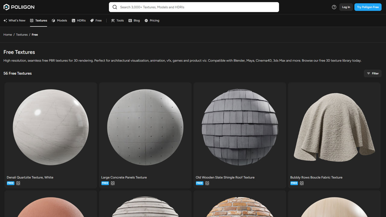 Free Texture Sites Poliigon