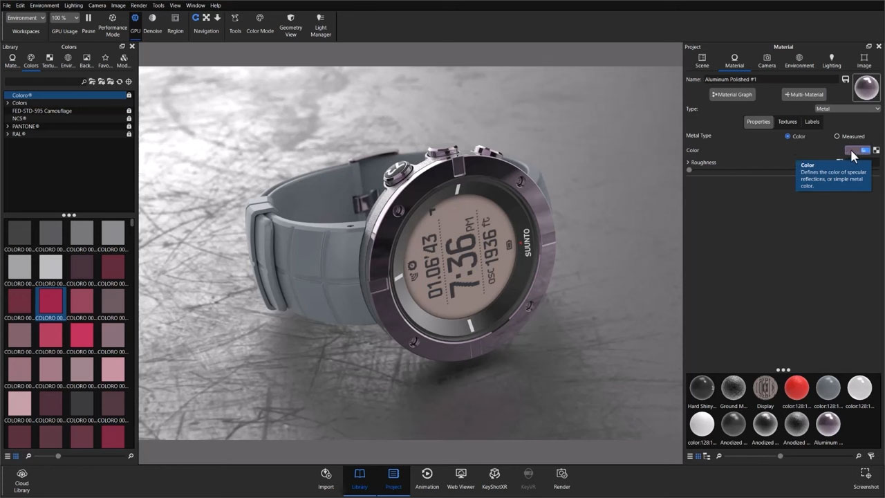 keyshot tips color workflow features color mode