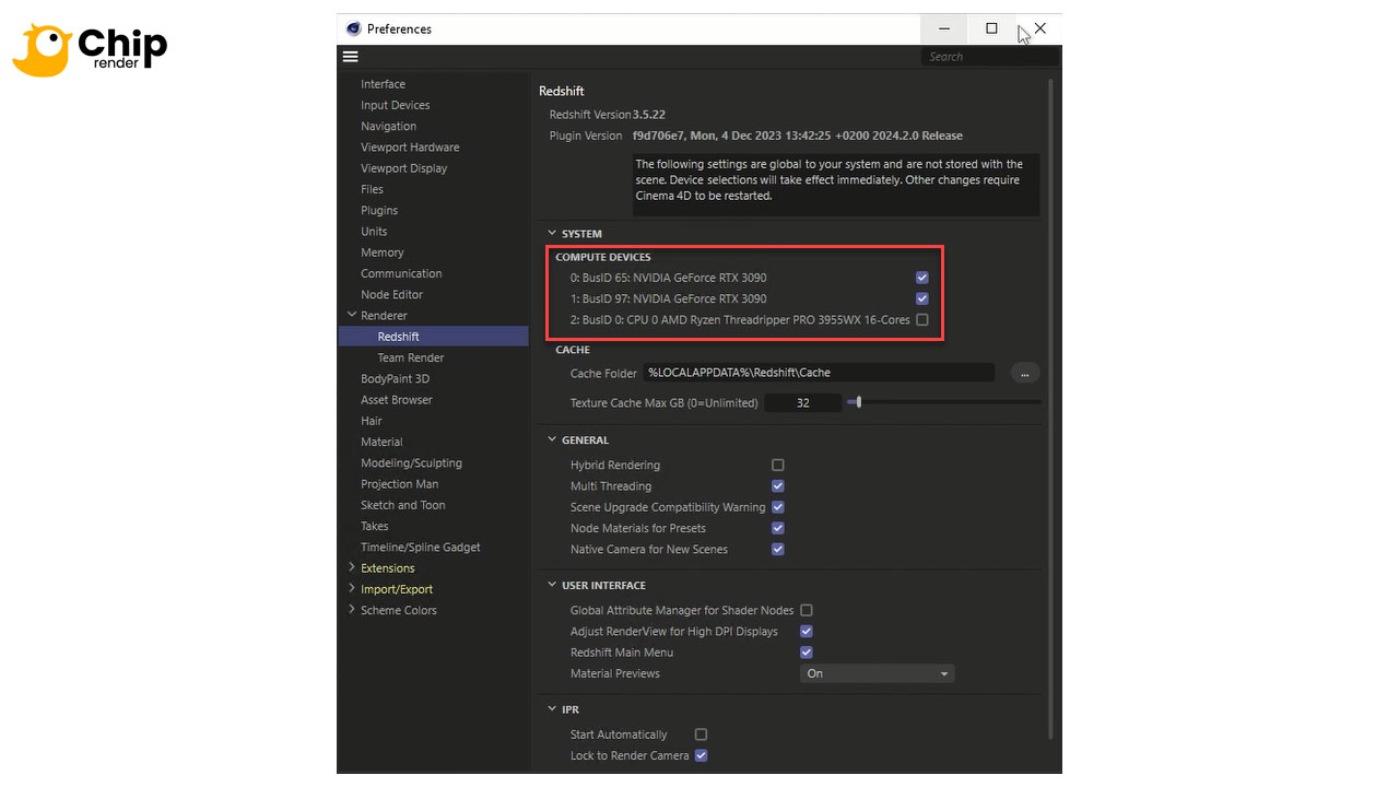 Redshift Rendering Tip Redshift preferences