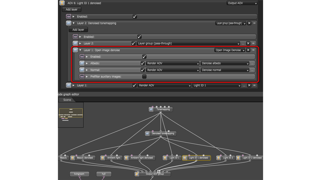 What's New in Octane 2024.1 - Denoiser AOV Nodes