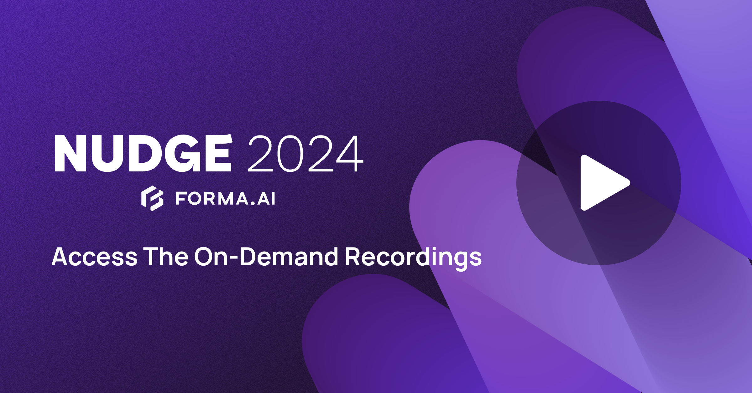 Grab the recordings from NUDGE 2024