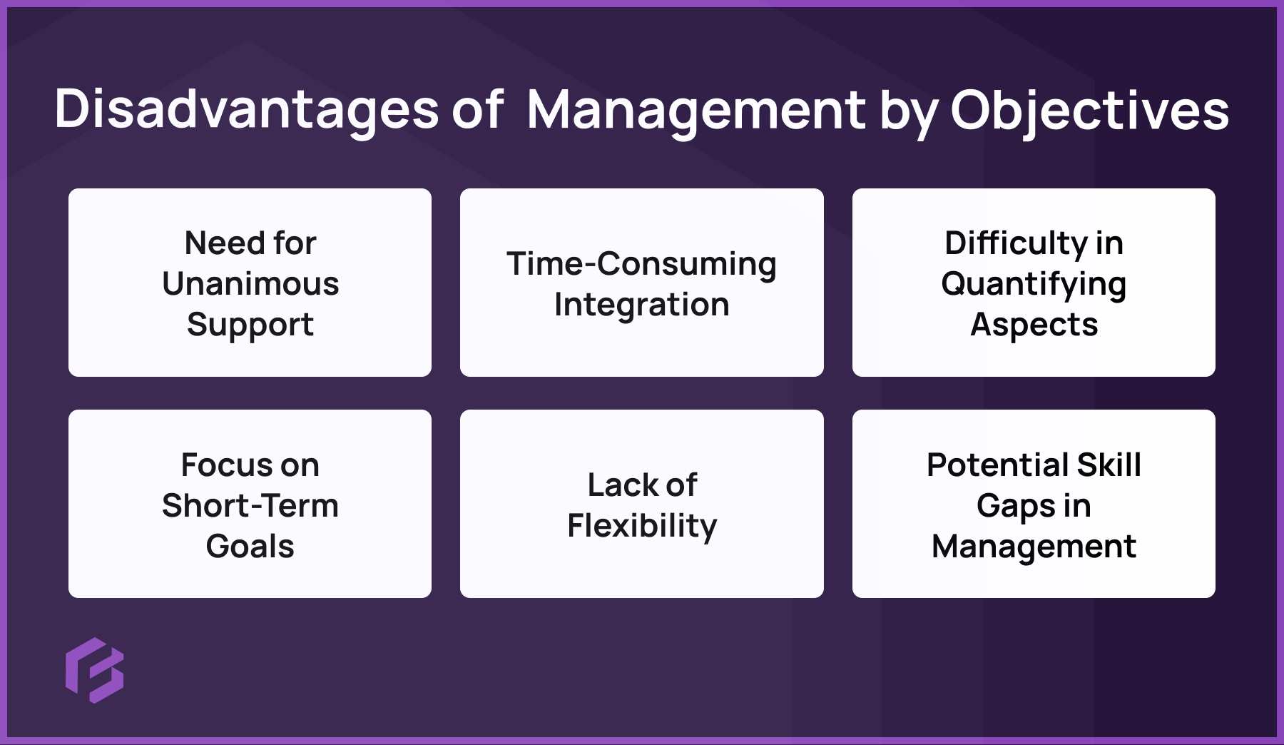 Disadvantages of Management by Objectives