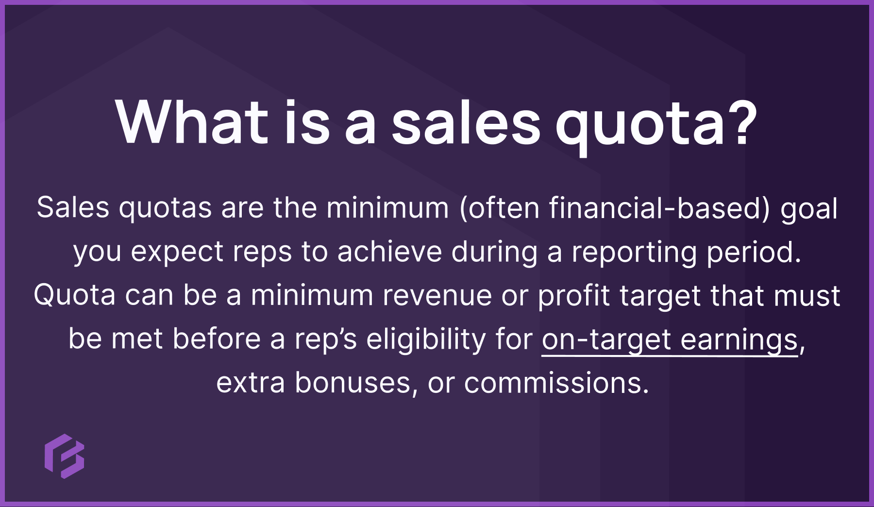 what is a sales quota?