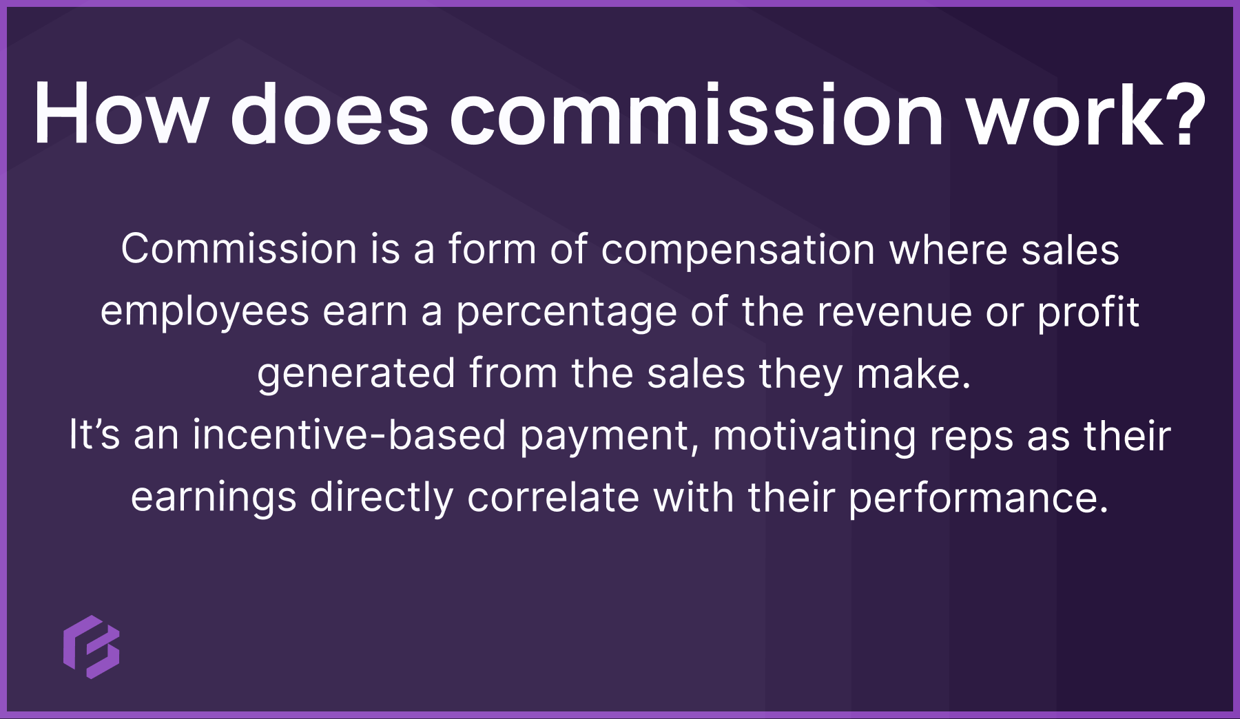 how does commission work?