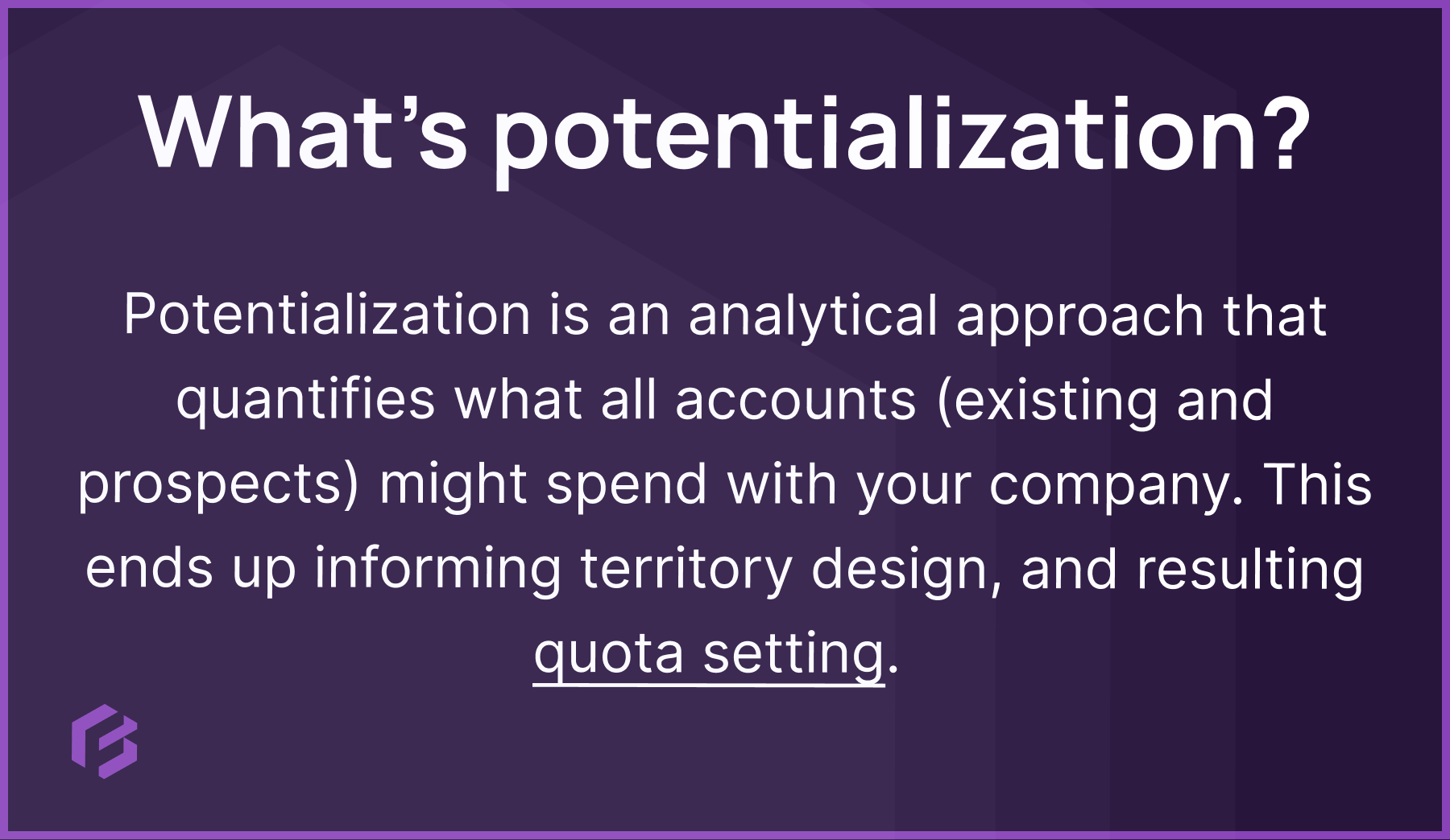 what is potentialization?