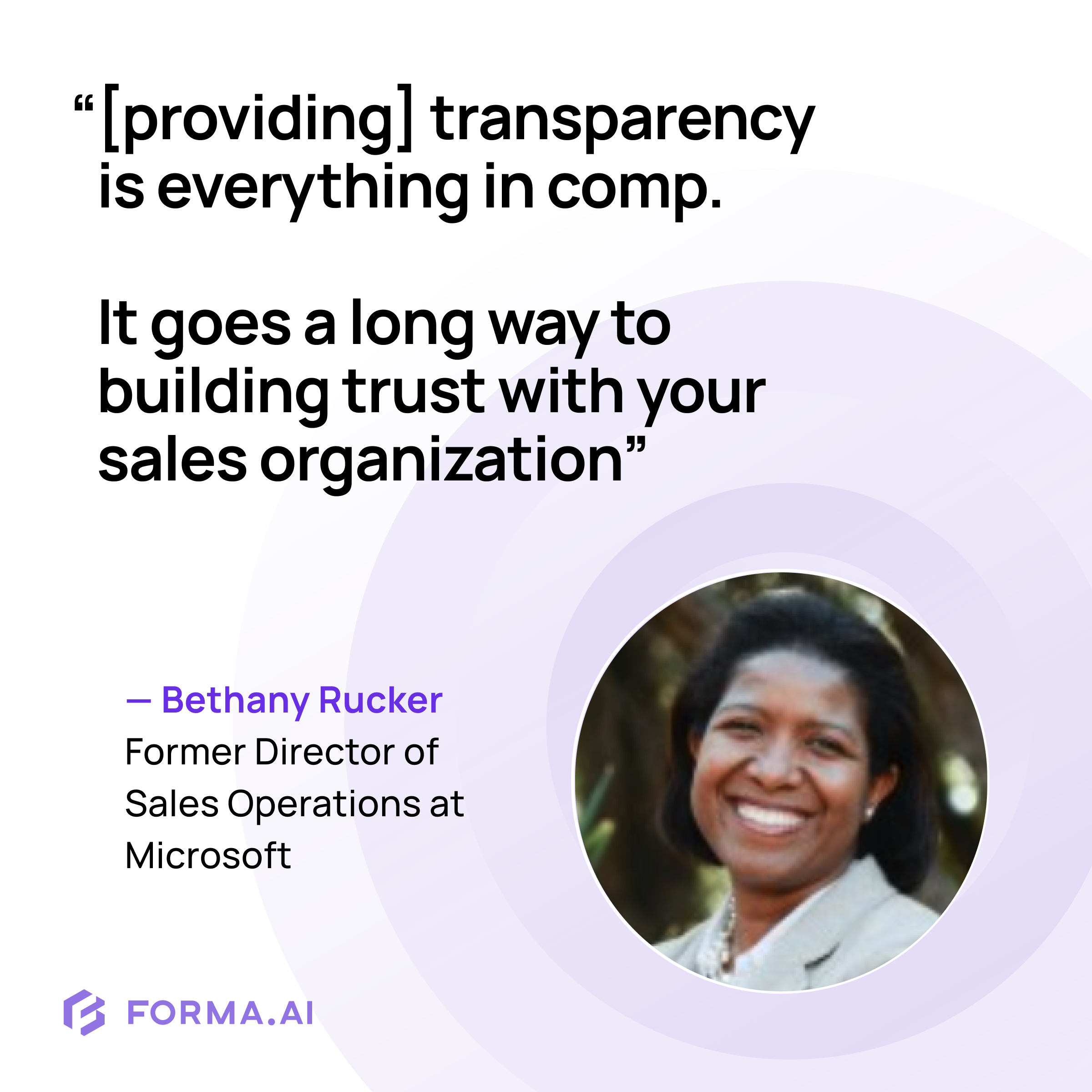 quote from Bethany Rucker, sales compensation expert